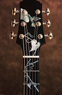 Luthier Kathy Wingert, Custom Acoustic Guitars - Jimmi Wingert Inlay Artist