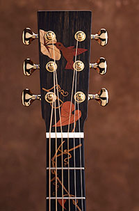 Luthier Kathy Wingert, Custom Acoustic Guitars - Jimmi Wingert Inlay Artist