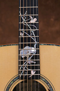 Luthier Kathy Wingert, Custom Acoustic Guitars - Jimmi Wingert Inlay Artist