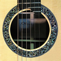 Luthier Kathy Wingert, Custom Acoustic Guitars - Jimmi Wingert Inlay Artist