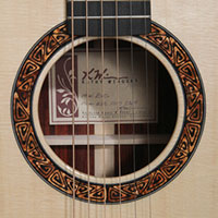 Luthier Kathy Wingert, Custom Acoustic Guitars - Jimmi Wingert Inlay Artist