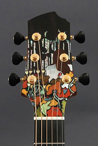 Luthier Kathy Wingert, Custom Acoustic Guitars - Jimmi Wingert Inlay Artist