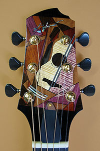 Luthier Kathy Wingert, Custom Acoustic Guitars - Jimmi Wingert Inlay Artist