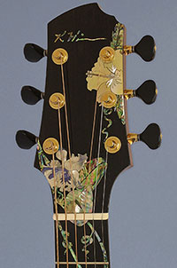 Luthier Kathy Wingert, Custom Acoustic Guitars - Jimmi Wingert Inlay Artist