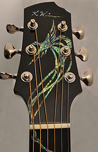 Luthier Kathy Wingert, Custom Acoustic Guitars - Jimmi Wingert Inlay Artist