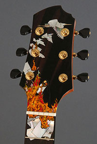 Luthier Kathy Wingert, Custom Acoustic Guitars - Jimmi Wingert Inlay Artist