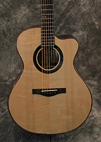 Hand-built guitar by luthier Kathy Wingert