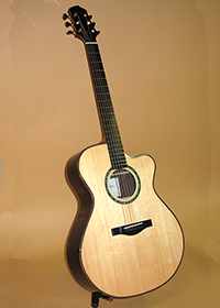 Hand-built guitar by luthier Kathy Wingert