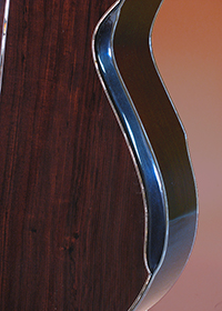 Hand-built guitar by luthier Kathy Wingert