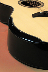 Contemporary Custom Acoustic Guitar Bevels, Ports and Cutaways