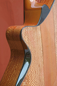 Contemporary Custom Acoustic Guitar Bevels, Ports and Cutaways